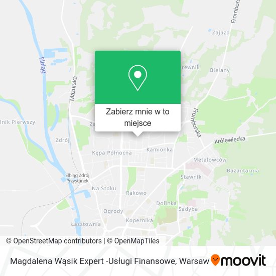 Mapa Magdalena Wąsik Expert -Usługi Finansowe