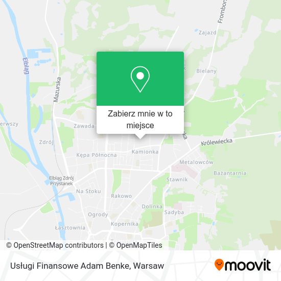 Mapa Usługi Finansowe Adam Benke