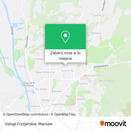 Mapa Usługi Fryzjerskie