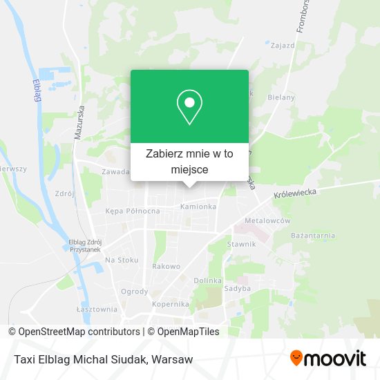 Mapa Taxi Elblag Michal Siudak