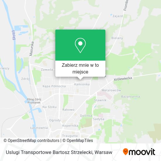 Mapa Uslugi Transportowe Bartosz Strzelecki