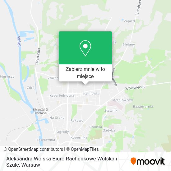 Mapa Aleksandra Wolska Biuro Rachunkowe Wolska i Szulc