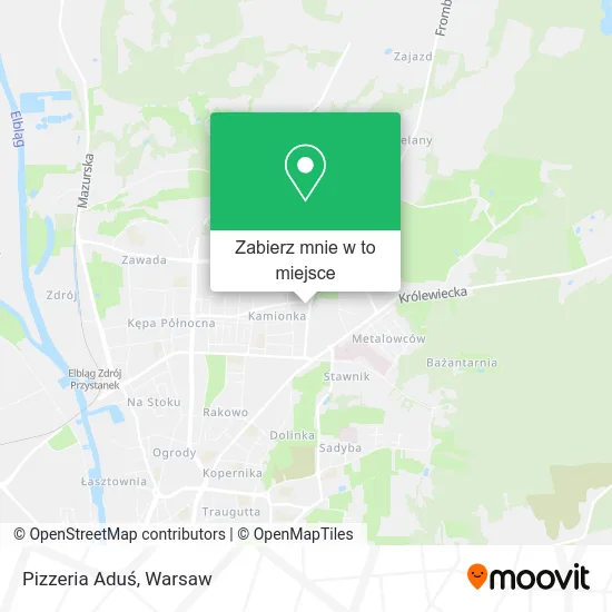 Mapa Pizzeria Aduś