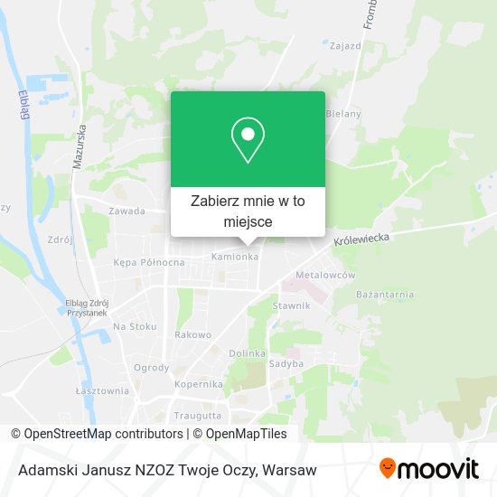 Mapa Adamski Janusz NZOZ Twoje Oczy