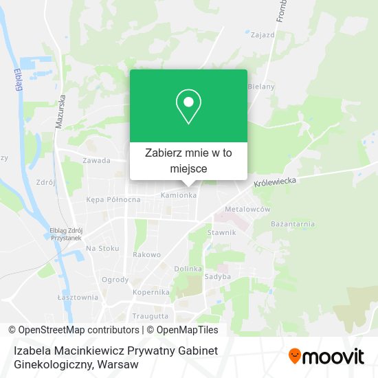 Mapa Izabela Macinkiewicz Prywatny Gabinet Ginekologiczny