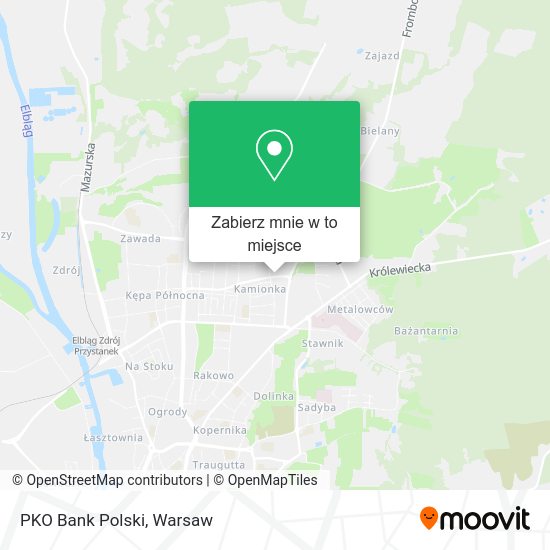 Mapa PKO Bank Polski