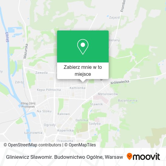 Mapa Gliniewicz Sławomir. Budownictwo Ogólne