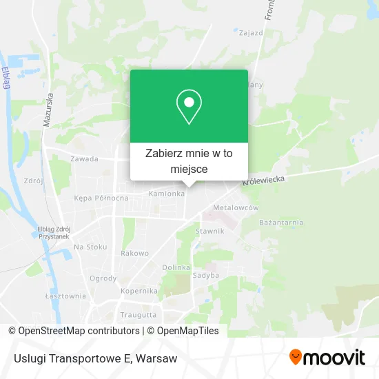 Mapa Uslugi Transportowe E