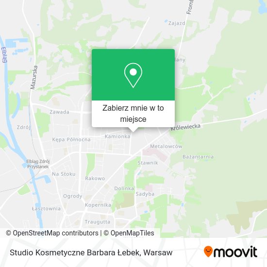 Mapa Studio Kosmetyczne Barbara Łebek