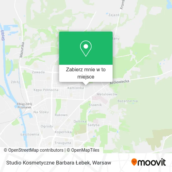 Mapa Studio Kosmetyczne Barbara Łebek