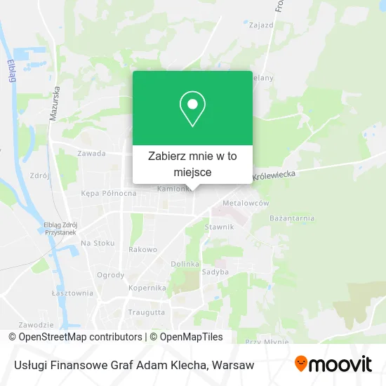 Mapa Usługi Finansowe Graf Adam Klecha