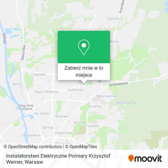 Mapa Instalatorstwo Elektryczne Pomiary Krzysztof Werner