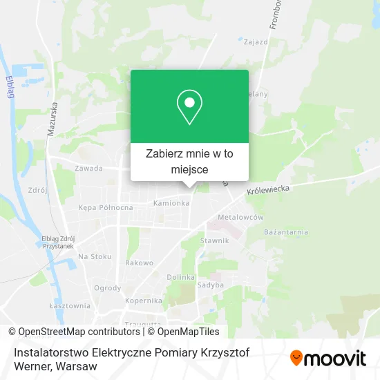 Mapa Instalatorstwo Elektryczne Pomiary Krzysztof Werner