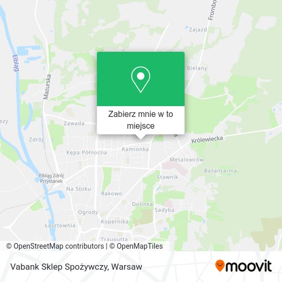 Mapa Vabank Sklep Spożywczy