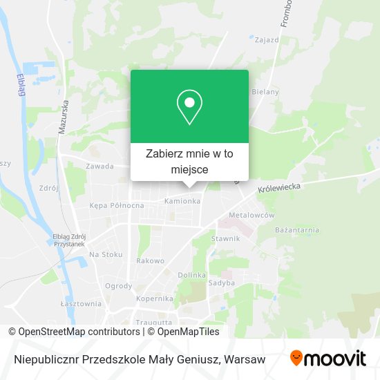 Mapa Niepublicznr Przedszkole Mały Geniusz