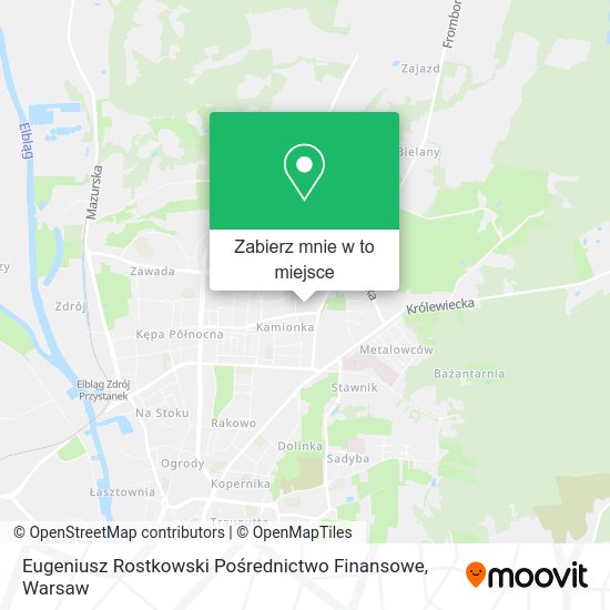 Mapa Eugeniusz Rostkowski Pośrednictwo Finansowe