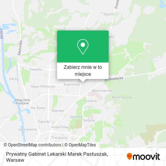 Mapa Prywatny Gabinet Lekarski Marek Pastuszak