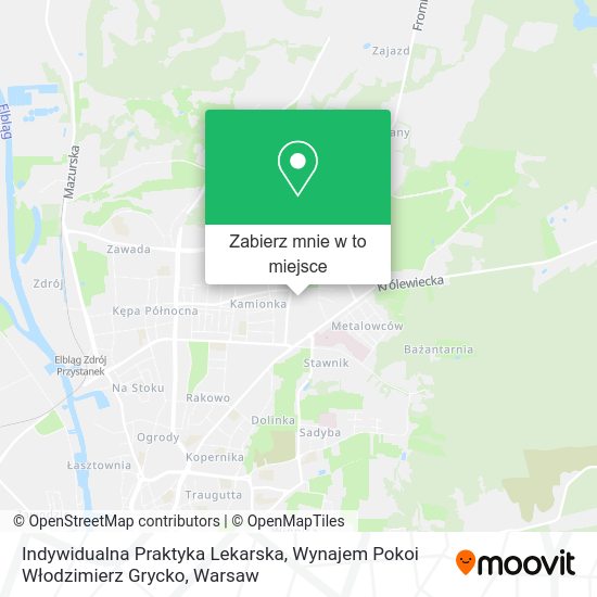 Mapa Indywidualna Praktyka Lekarska, Wynajem Pokoi Włodzimierz Grycko