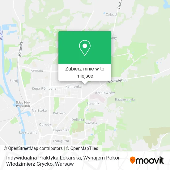 Mapa Indywidualna Praktyka Lekarska, Wynajem Pokoi Włodzimierz Grycko