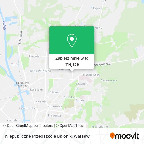 Mapa Niepubliczne Przedszkole Balonik