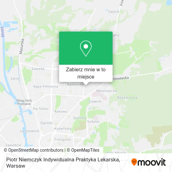Mapa Piotr Niemczyk Indywidualna Praktyka Lekarska