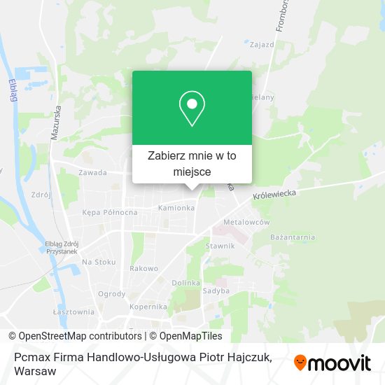 Mapa Pcmax Firma Handlowo-Usługowa Piotr Hajczuk