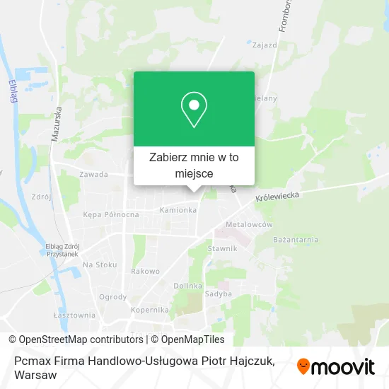 Mapa Pcmax Firma Handlowo-Usługowa Piotr Hajczuk