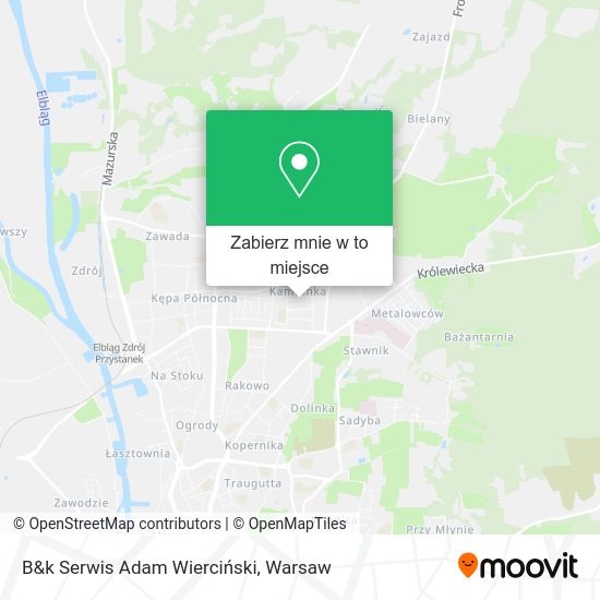 Mapa B&k Serwis Adam Wierciński