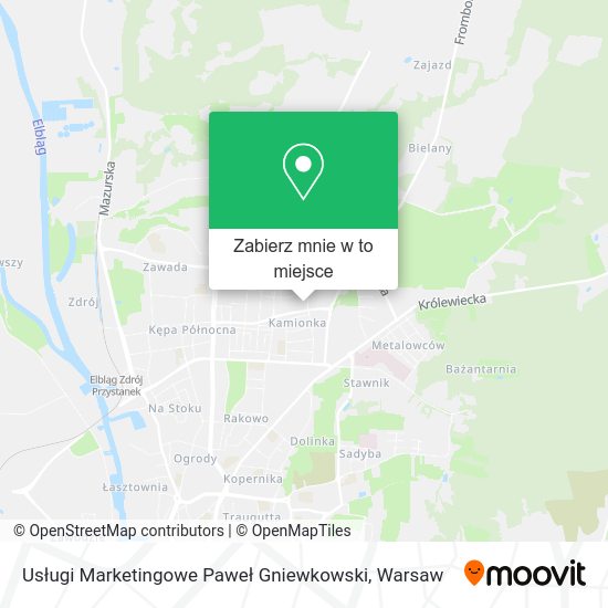 Mapa Usługi Marketingowe Paweł Gniewkowski