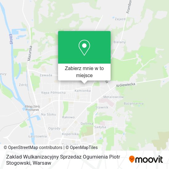 Mapa Zaklad Wulkanizacyjny Sprzedaz Ogumienia Piotr Stogowski