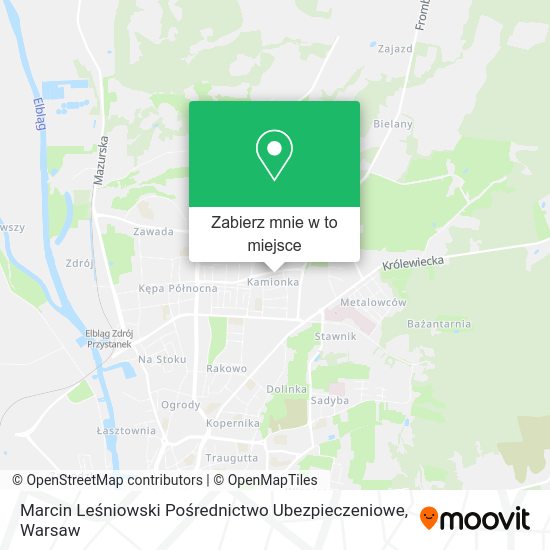 Mapa Marcin Leśniowski Pośrednictwo Ubezpieczeniowe