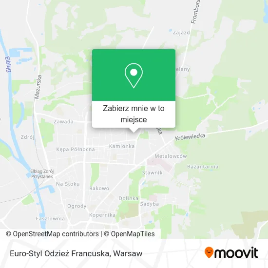 Mapa Euro-Styl Odzież Francuska