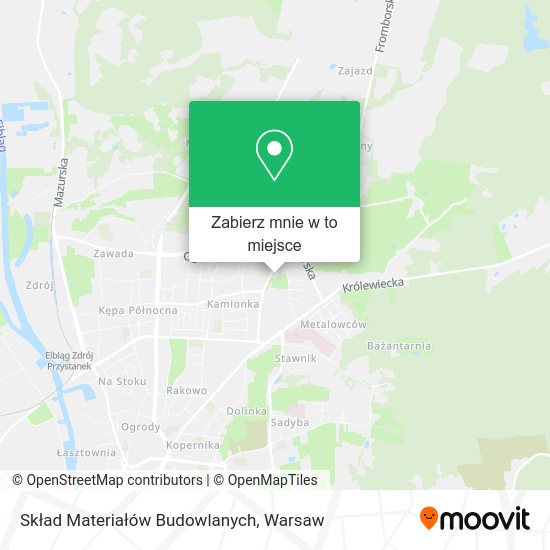 Mapa Skład Materiałów Budowlanych