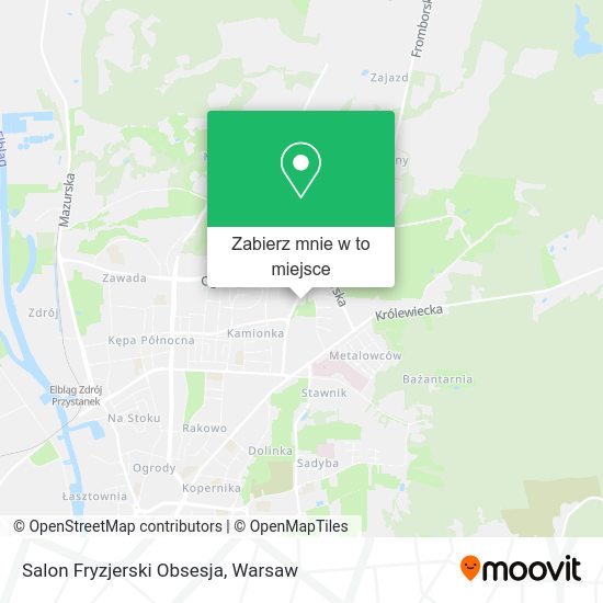 Mapa Salon Fryzjerski Obsesja