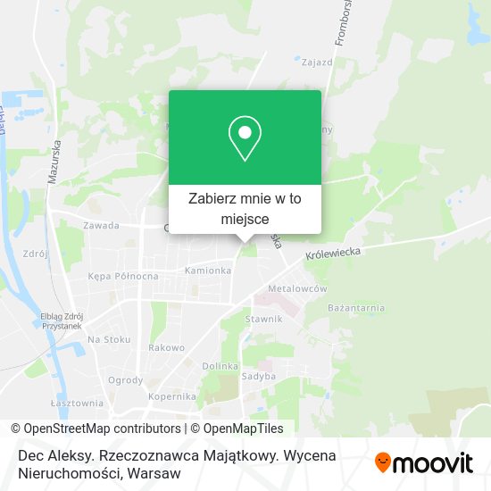 Mapa Dec Aleksy. Rzeczoznawca Majątkowy. Wycena Nieruchomości