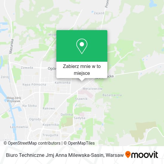 Mapa Biuro Techniczne Jmj Anna Milewska-Sasin