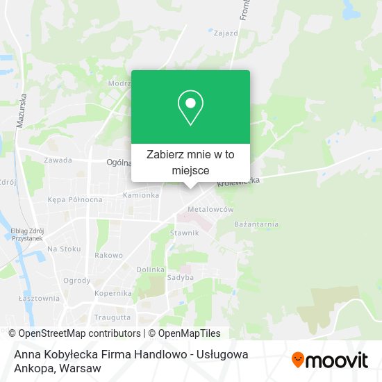 Mapa Anna Kobyłecka Firma Handlowo - Usługowa Ankopa