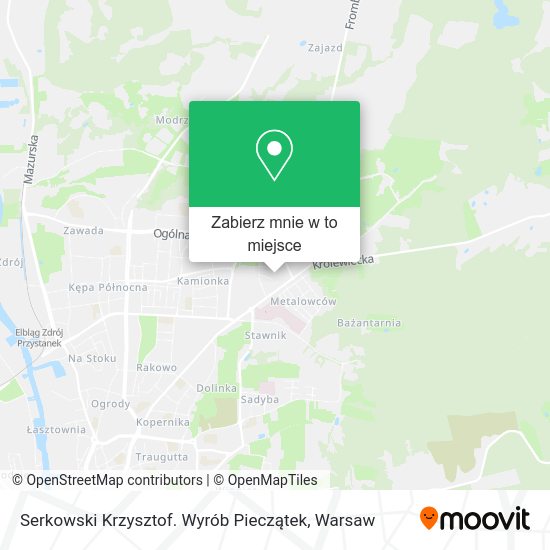 Mapa Serkowski Krzysztof. Wyrób Pieczątek