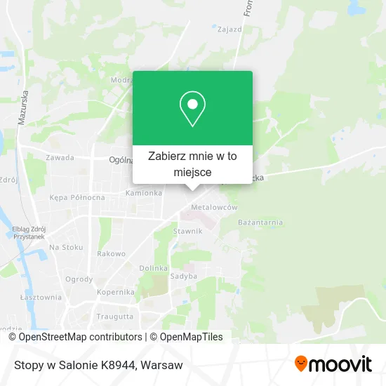 Mapa Stopy w Salonie K8944