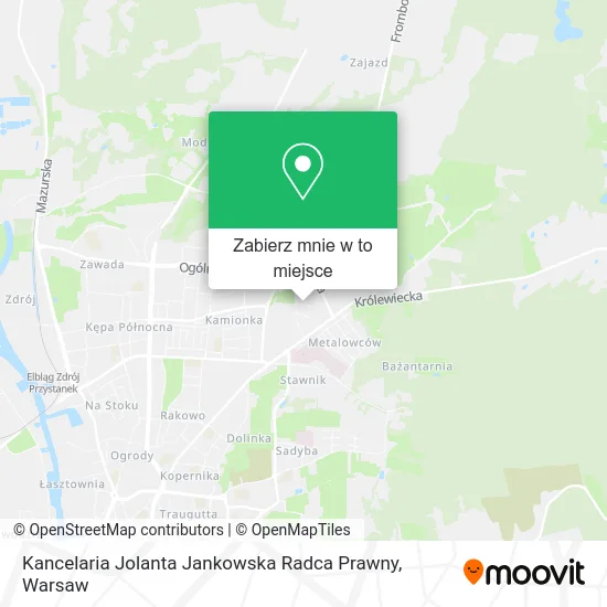 Mapa Kancelaria Jolanta Jankowska Radca Prawny