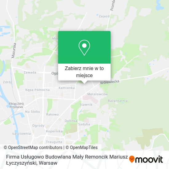 Mapa Firma Usługowo Budowlana Mały Remoncik Mariusz Łyczyszyński