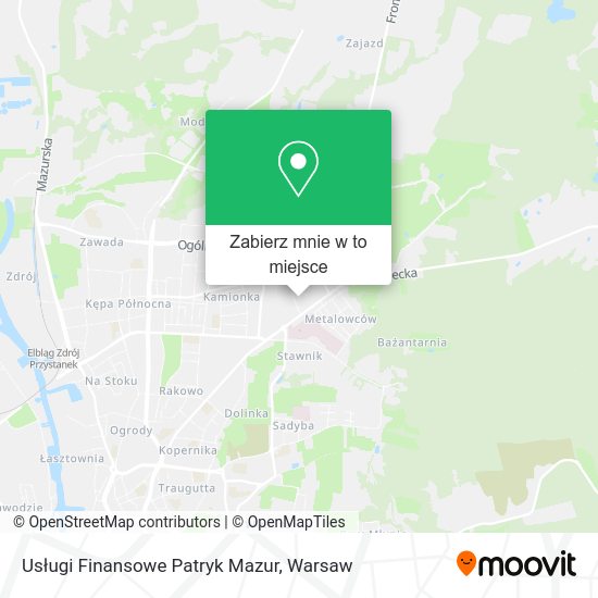 Mapa Usługi Finansowe Patryk Mazur