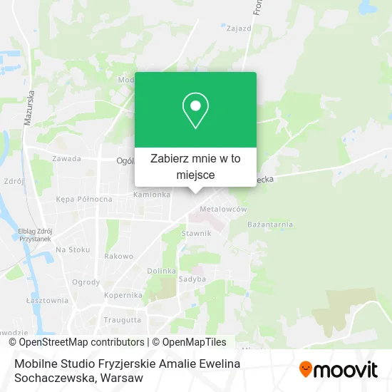Mapa Mobilne Studio Fryzjerskie Amalie Ewelina Sochaczewska