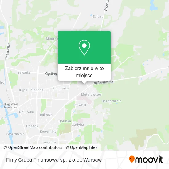 Mapa Finly Grupa Finansowa sp. z o.o.