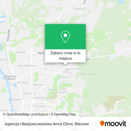 Mapa Agencja Ubezpieczeniowa Anna Chrol