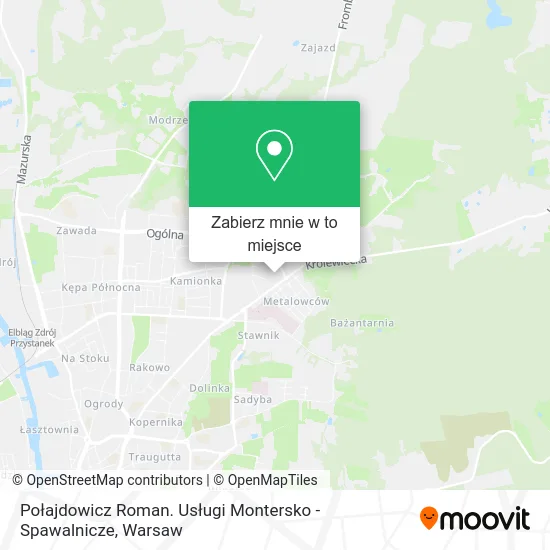 Mapa Połajdowicz Roman. Usługi Montersko - Spawalnicze