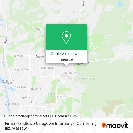 Mapa Firma Handlowo Uslugowa Informatyki Compil mgr Inz