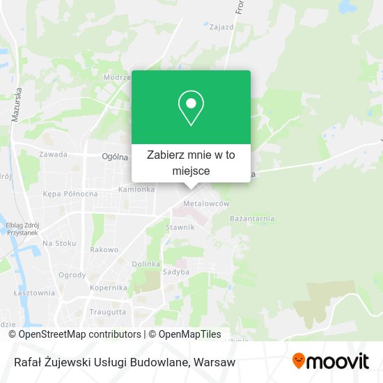 Mapa Rafał Żujewski Usługi Budowlane