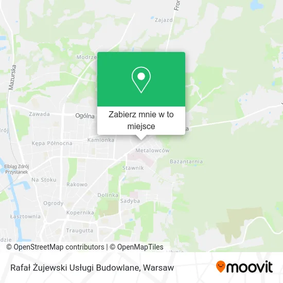 Mapa Rafał Żujewski Usługi Budowlane