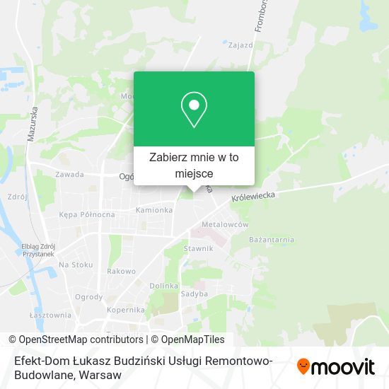 Mapa Efekt-Dom Łukasz Budziński Usługi Remontowo-Budowlane